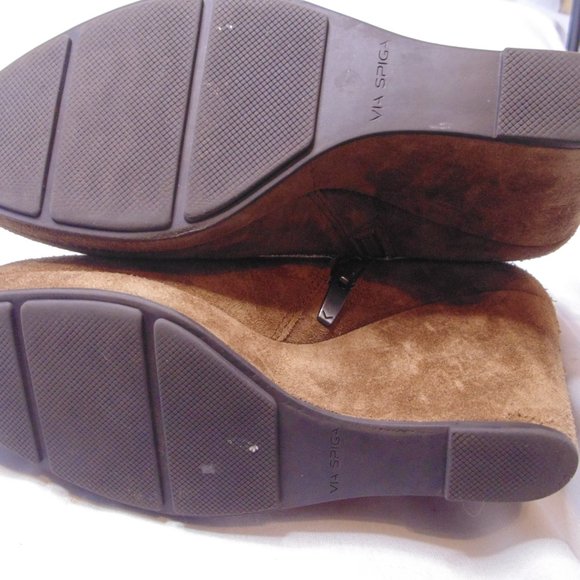 Via Spia Ankle boots Tan suede 9.5 - Picture 11 of 11